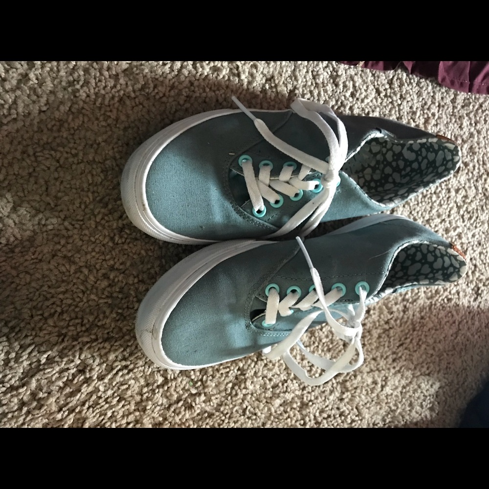 Light blue Vans